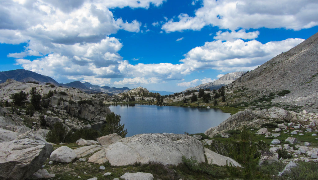 The outlet of Evolution Lake