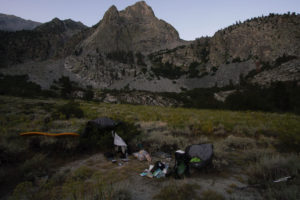 Night one, at Big Pine South Fork