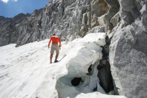 Bergschrund on Middle Palisade