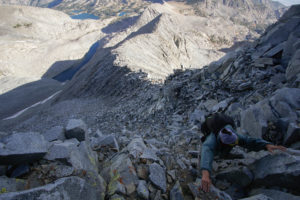 Final Climb on Mt. Baxter