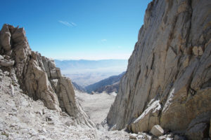 The Chute on the Mountaineer's Route Mt. Whitney