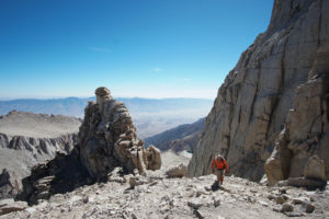 Top of the Chute on the Mountaineer's Route Mt. Whitney